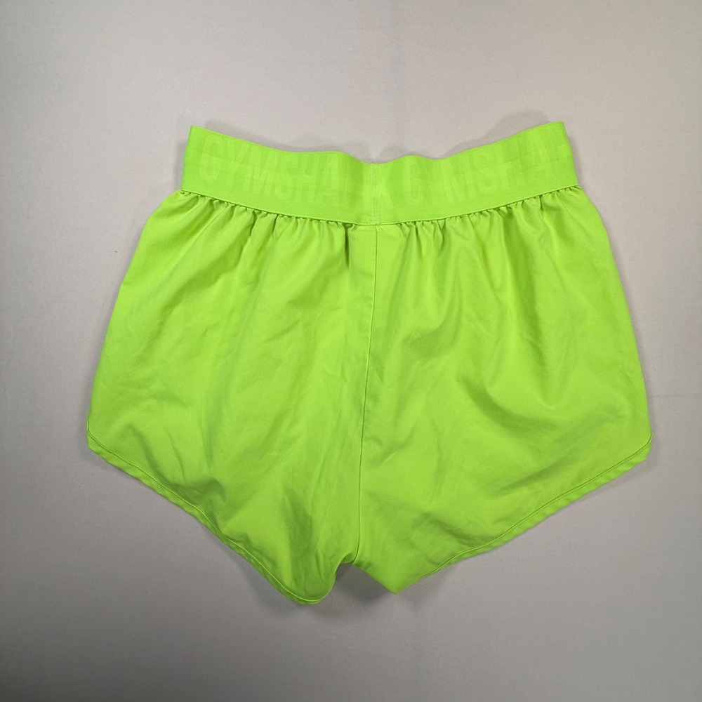 Gymshark 3 pack Womens shorts Training Running Neon Green Teal Grey Size XS 0498 - Picture 3 of 11